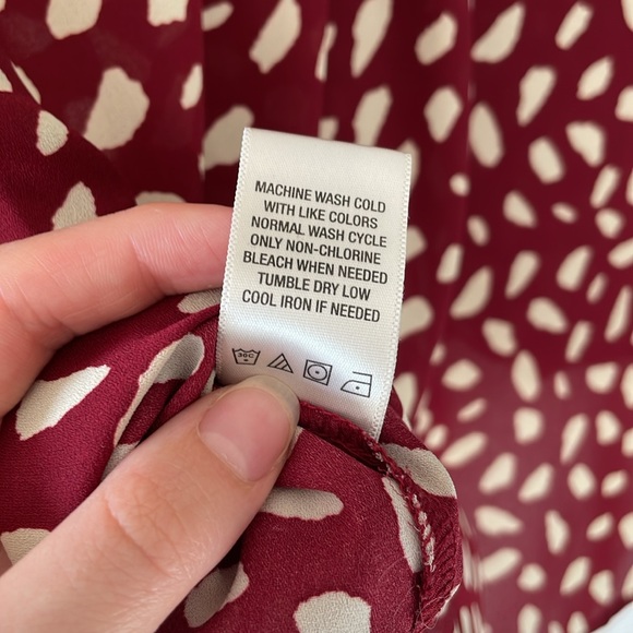 Wrap Front Pattern Blouse - Picture 7 of 7